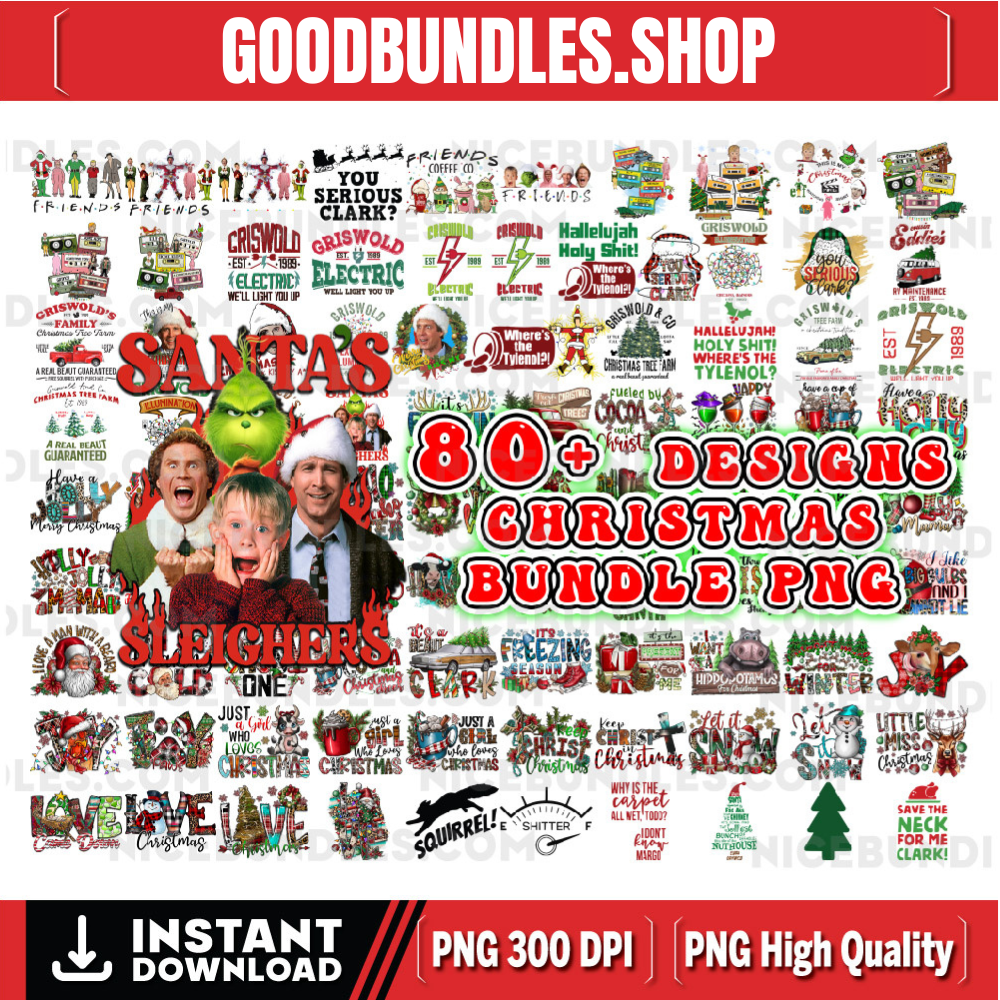 80+ Christmas Bundle Png, Merry Christmas Png, Christmas Png, Western PNG, Santa Claus PNG, Bundle Png, Sublimation Designs,Digital Download@
