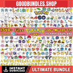 1340+ Pokemon Designs Bundle Layered Items | 335+ UNIQUE DESIGN, Layered Vector Svg files, Pikachu Svg Cricut & Silhouette, Instant Download