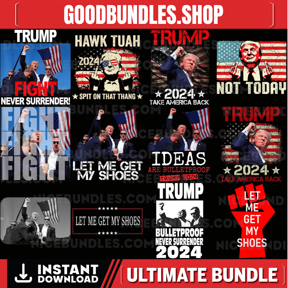 Trump assassination Png Bundle, Trump Shot png, Trump President Png, Trump 2024 Supporter Png, Republicans Png, Election USA 2024