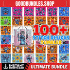 100 Stitch Halloween Tumbler Wrap Designs Bundle, Stitch Sublimation Designs, 20 oz Stitch Tumbler Wrap PNG, Lilo & Stitch Sublimation