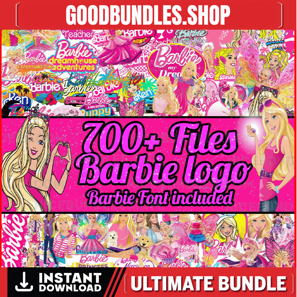 250+ Barbie svg bundle, Pink Logo, Barbie svg bundle, girls svg, Svg files for cricut, Girl Svg, Sticker Clipart, Svg Files, Png Files Clipart