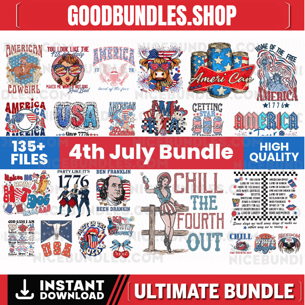 4th of july bundle, 1776 Independence Day Png, America Png, USA Png, American Flag, 4th of July Png, Independence day bundle, America 1776