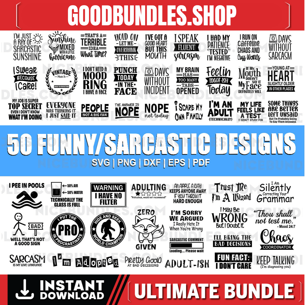 Sarcasm Svg Bundle, Sarcastic Bundle Svg, Sarcastic Svg Bundle, Funny Svg Bundle, Sarcastic Sayings Svg Bundle, Sarcastic Quotes Svg
