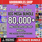 80,000 Mega Bundle Tumbler Wrap Sublimation, All Current & Future Designs, Google Drive Access, 20oz Tumbler, PNG Design Digital Download