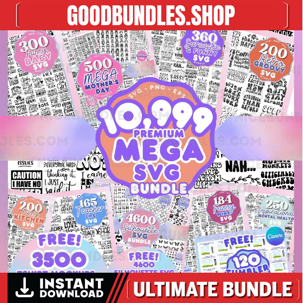 SVG bundle files funny svg bundle clipart cricut svg bundle svg quotes svg silhouette cut files svg bundle svg designs svg files for cricut