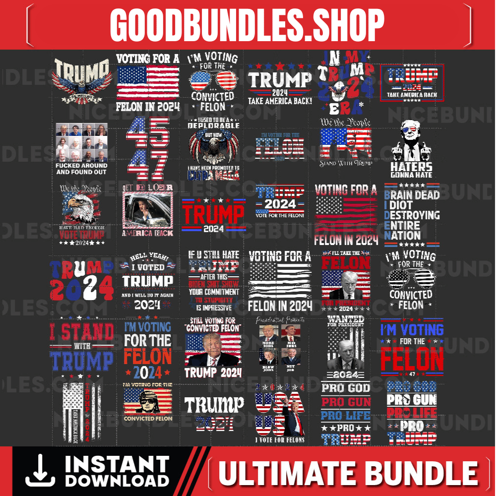 Bundle Trump 2024 Png, Free Trump Png, Great Maga King Png, Awakened Patriot Png, Trump Biden American Flag Png, Trump Wanted For President