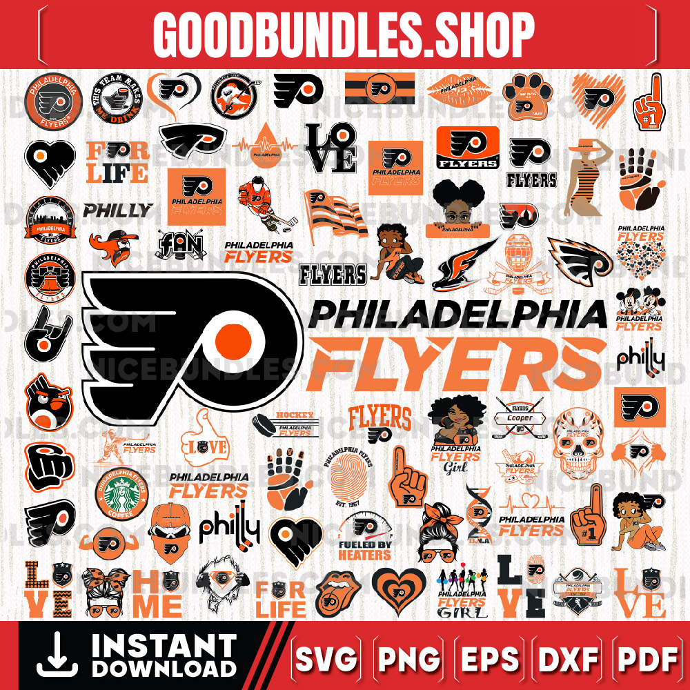 80 Files Philadelphia Flyers Team Bundles Svg, Philadelphia Flyers Svg, NHL Svg, NHL Svg, Png, Dxf, Eps, Instant Download
