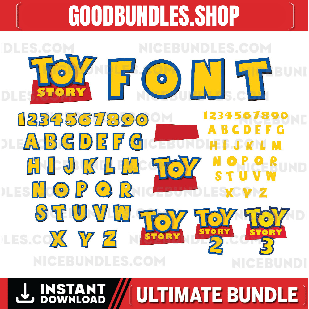 Toy Story FONT SVG, Toy Story SVG, Toy Story Alphabet Svg, Toy Story Letters, Toy Story Numbers Svg, Toy Story ClipArt, Toy Story Letters