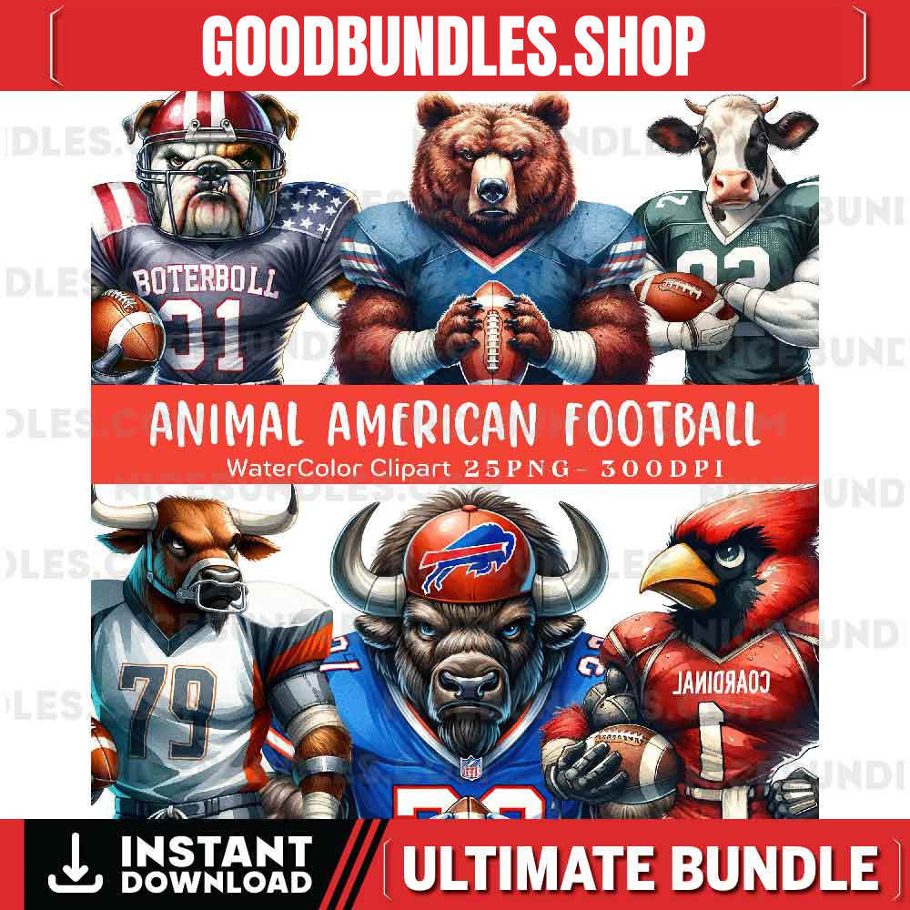 32 Team American Football Tumbler PNG Sublimation Designs, Football Mascot 20oz Skinny Tumbler Wrap PNG, Football Png Digital Download