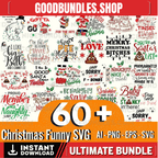 60 + Christmas Funny Svg Bundle, Christmas Sarcastic Svg, Sarcasm Christmas Svg, Funny Christmas Svg, Christmas Svg Design, Christmas Svg