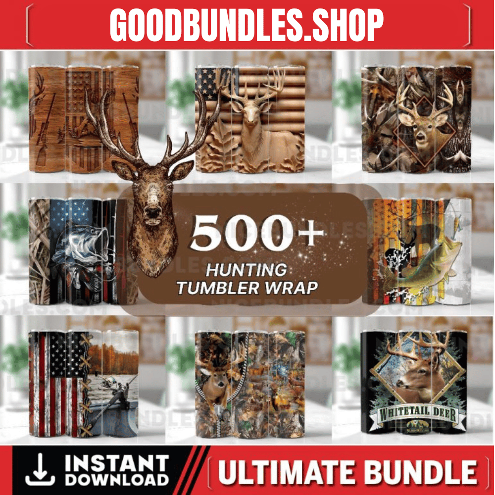 500+ Hunting tumbler wrap, Deer Hunting life 20oz Skinny Tumbler Sublimation Design, Hunting PNG File Digital Download Camo Tumbler wrap png