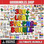 300+ LGBTQ SVG Bundle, LGBT svg, Pride svg, Gay Pride svg, lgbt quotes svg, rainbow svg, Gay svg, Digital File, Instant download
