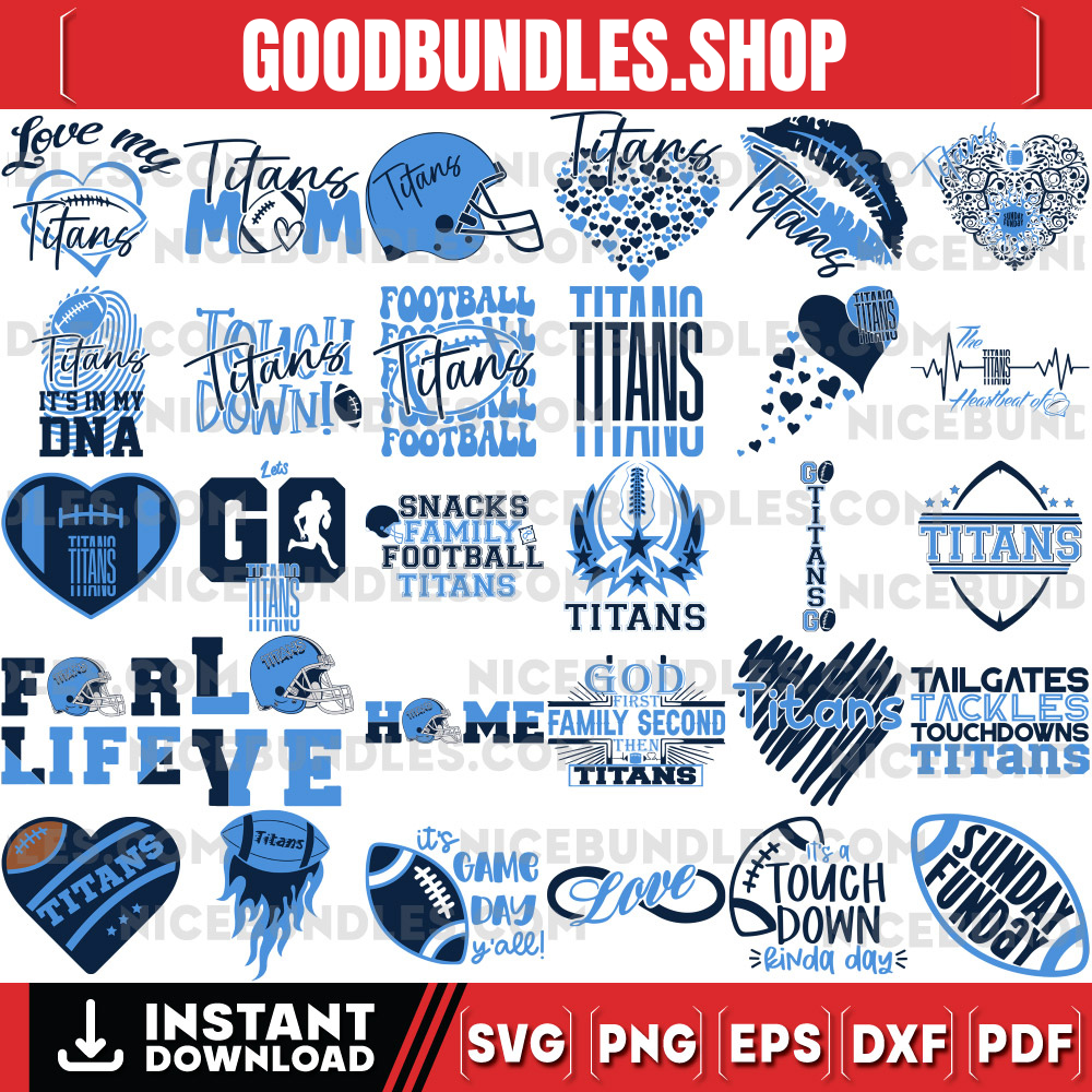 150 Tennessee Titans Designs Svg Bundle, Tennessee Titans Svg, NFL Teams Svg, Titans Fan Svg, Instant Download