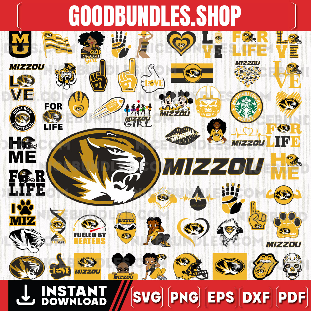 58 Files Missouri Tigers Team Bundle Svg, Missouri Tigers Svg, NCAA Teams svg, NCAA Svg, Png, Dxf, Eps, Instant Download