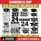 Graduation SVG Bundle, Proud Graduate 2024 SVG, Senior 2024 svg, Class of 2024 svg, Graduation 2024 SVG, Graduation Cap svg,Cricut Cut Files