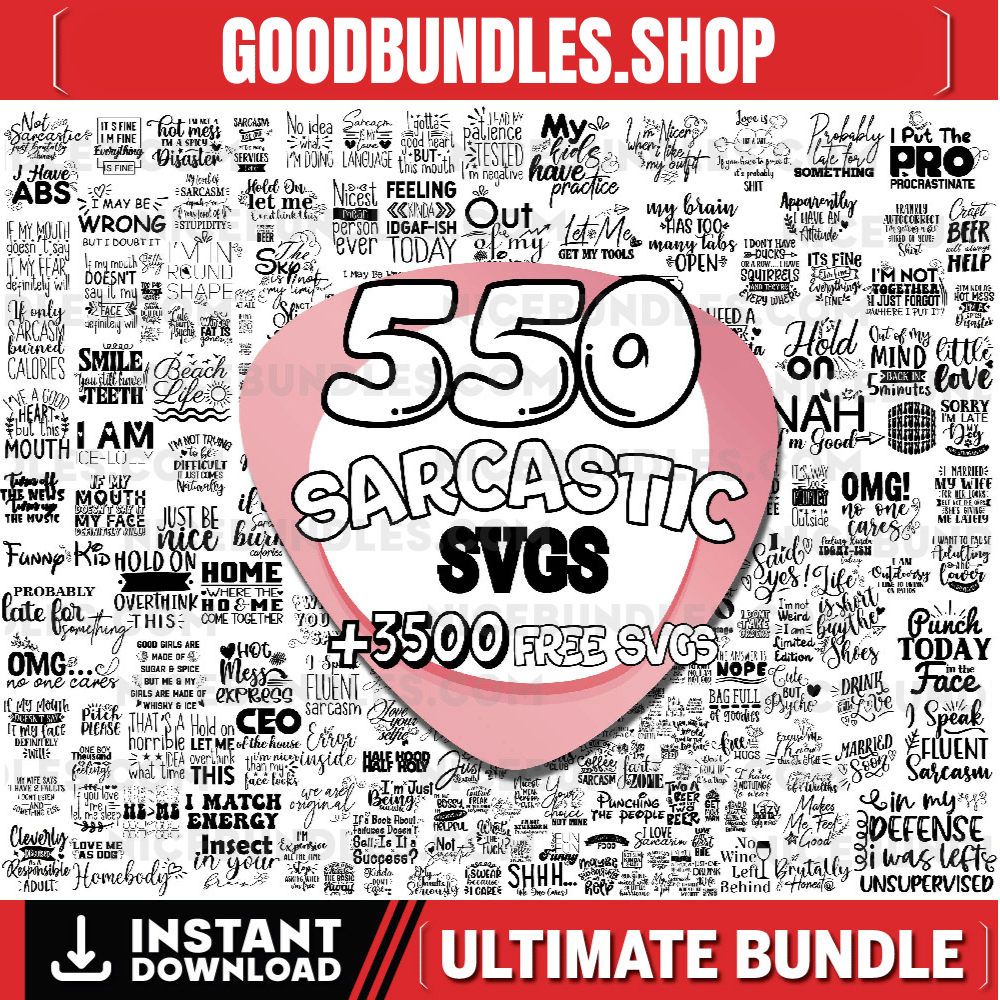 Sarcastic Svg Bundle | Sarcastic Svg Files | Funny Quotes Svg | Sarcasm Svg| Sarcastic Sayings Svg Bundle| Sarcastic Quotes Svg |Cricut Svgs