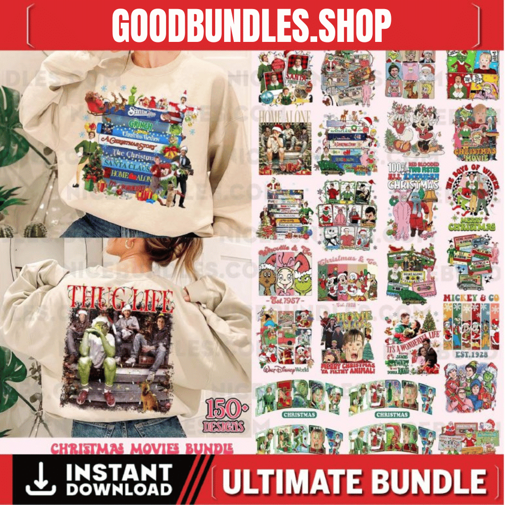 150+ Christmas Movies Png Bundle, 90s Christmas Movies Png, Christmas Cartoon, Christmas Shirt Design, Digital Download