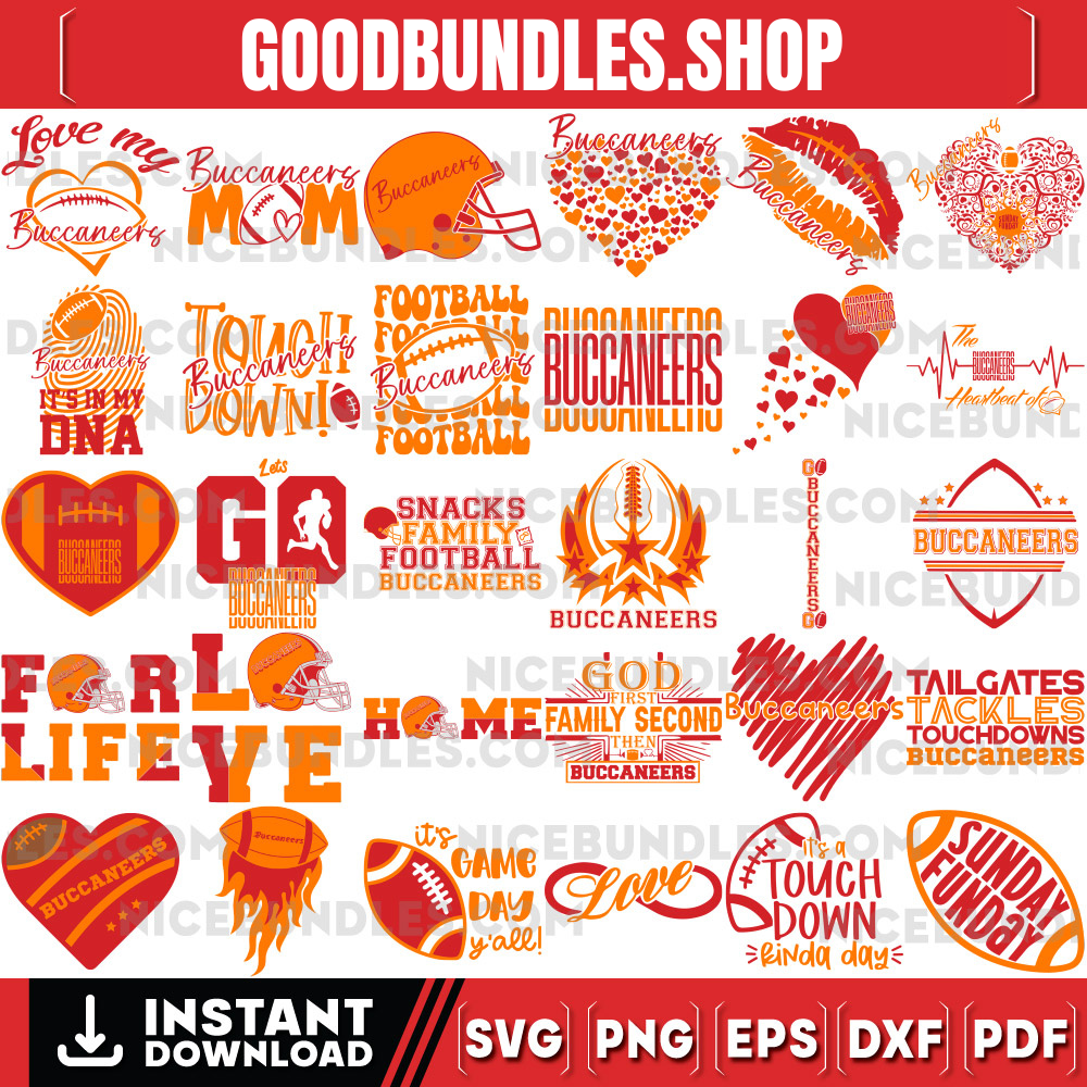 150 Tampa Bay Buccaneers Designs Svg Bundle, Tampa Bay Buccaneers Svg, NFL Teams Svg, Buccaneers Fan Svg, Instant Download