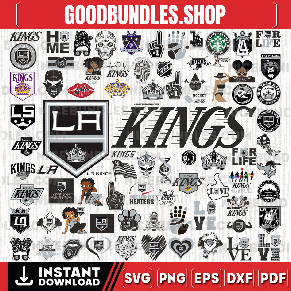 81 Files Los Angeles Kings Team Bundles Svg, Los Angeles Kings svg, NHL Svg, NHL Svg, Png, Dxf, Eps, Instant Download