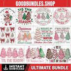Bundle Farm Fresh Christmas Tree PNG, Tree Cake Bow Png, Tis The Season Tree Png, Funny Christmas Cake Png, Xmas Holiday, Cute Christmas Png