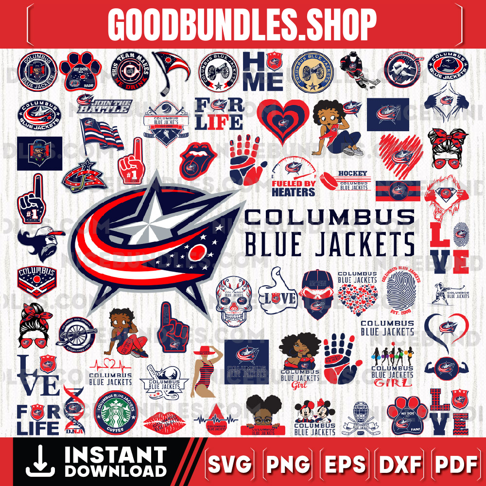 73 Files Columbus Blue Jackets Team Bundles Svg, Columbus Blue Jackets Svg, NHL Svg, NHL Svg, Png, Dxf, Eps, Instant Download