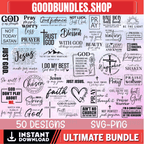 Christian SVG Bundle, Christian Svg, Religious Svg, Faith Svg, God Svg, Jesus Svg, Bible Verse Svg, Christian Cut Files, Cricut, Png, Svg
