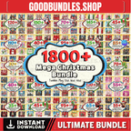 1800 + Mega Christmas Tumbler Wrap Designs Bundle, 20oz Christmas Sublimation, Christmas 40oz Quencher, Christmas Mug, Christmas Libbey Wrap