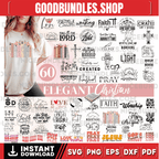 60 Christian SVG PNG bundle Religious svg bundle Motivational Quotes Svg Bundle | Bible Verse svg | Coffee Mug svg | Jesus Svg | God Svg Png