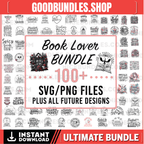 Book Bundle svg (100+ Png/Svgs + All Future Book Designs Added to My Shop) Reading png, Smut svg, Fantasy Book svg, Book svg, Book png