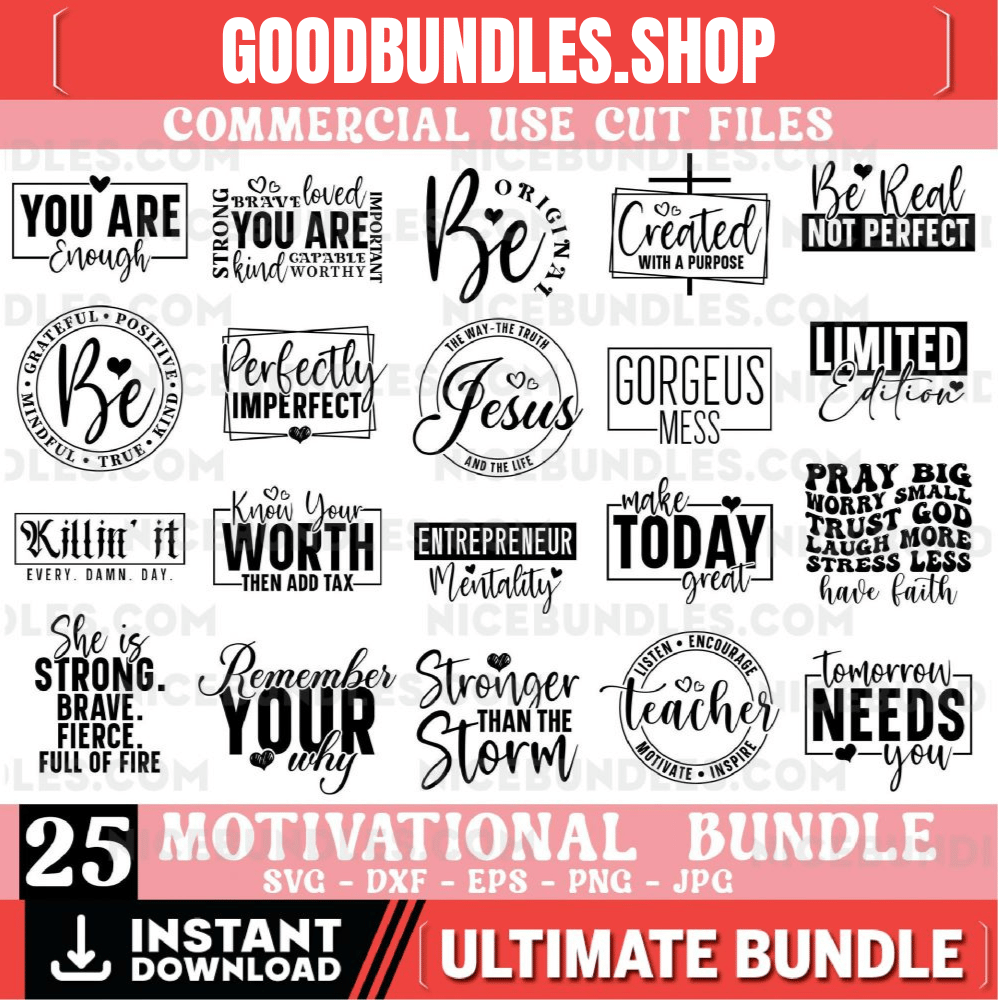 Inspirational Svg Bundle, Motivational Svg Bundle, Inspirational Quotes Svg, Self Love Svg, Kind Svg, Faith Svg, You Matter Svg,Svg Cut File