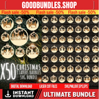 Christmas Ornament SVG bundle 3 Layers Ornament Laser Cut Files Christmas Balls Tree Decorations Craft Hanging Bauble Digital Download SVG