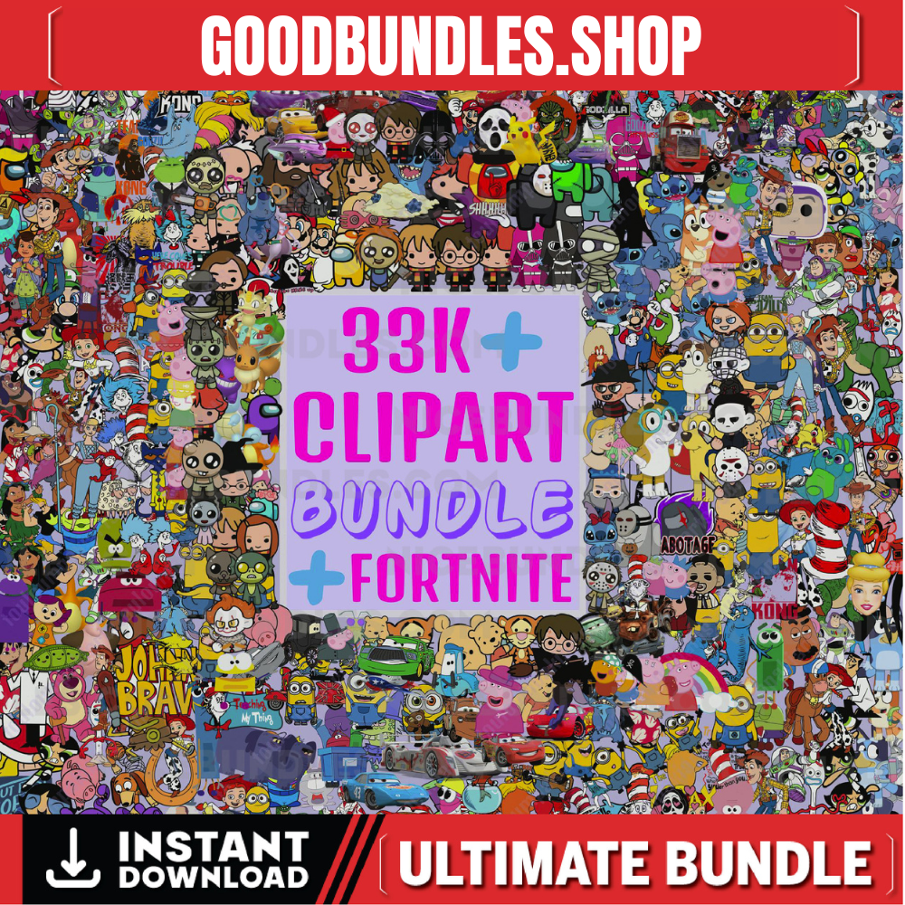 Cartoon PNG Bundle – 30,000+ SVG Eps Dxf Pdf Ai Holiday, Christmas | Halloween Designs for DIY Projects | C Network & Disney Inspired