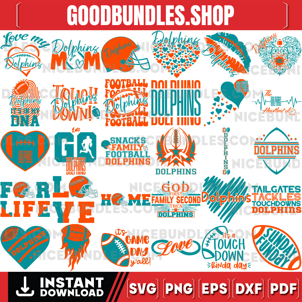 150 Miami Dolphins Designs Svg Bundle, Miami Dolphins Svg, NFL Teams Svg, Dolphins Fan Svg, Instant Download