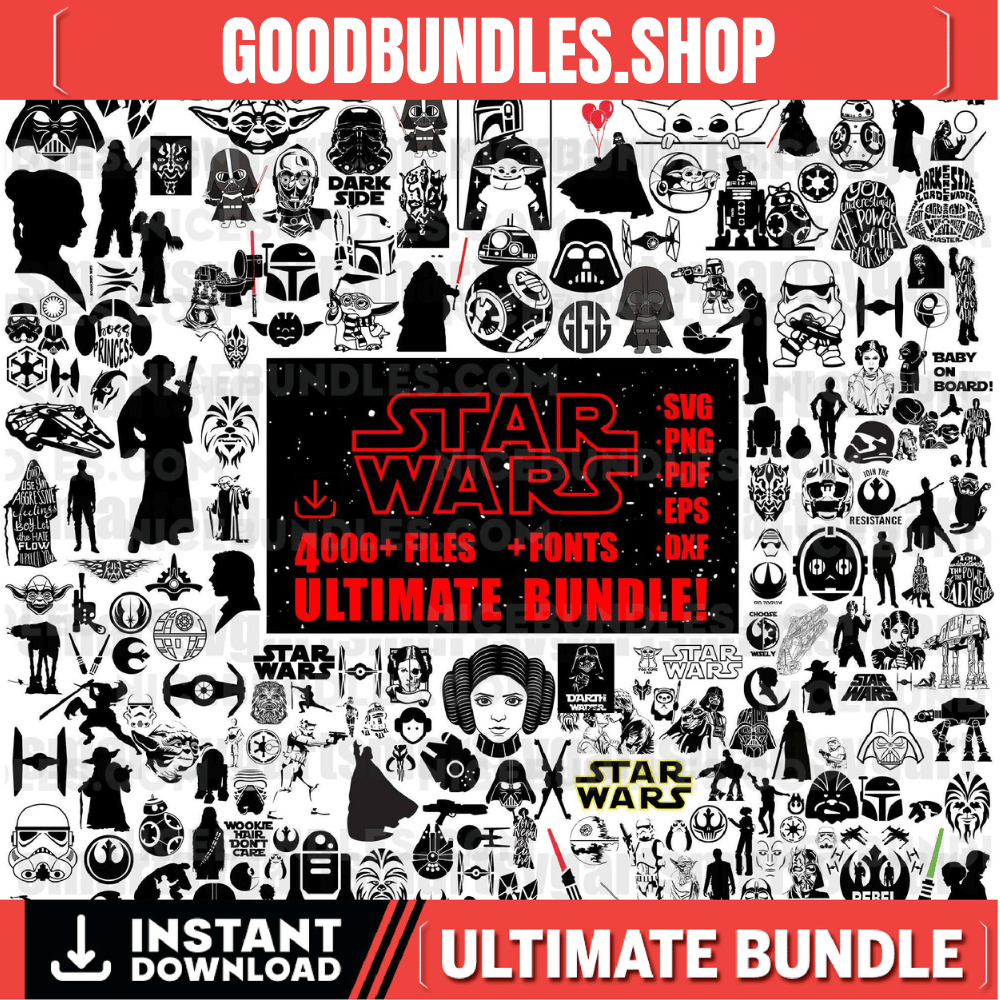 starwars svg, 3000+ star wars svg bundle, star wars png, svg files for cricut, darth vader svg, mandalorian svg, svg for cricut, Layered