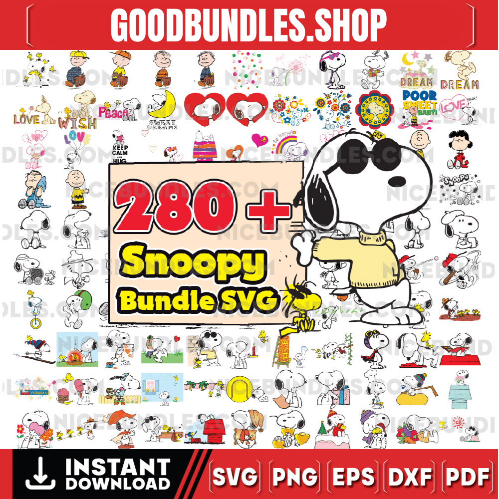 Mega Snoopy Svg, Snoopy Bundle Svg, Charlie Brown Svg, Snoopy Clipart, Peanuts Svg, Snoopy Cricut, Snoopy Silhouette, Instant Download
