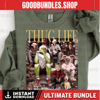 Thug Life Christmas Png, Character Xmas PNG, Christmas Character Png, Funny Christmas Thief Png, Christmas Movie Png, Funny Christmas Png