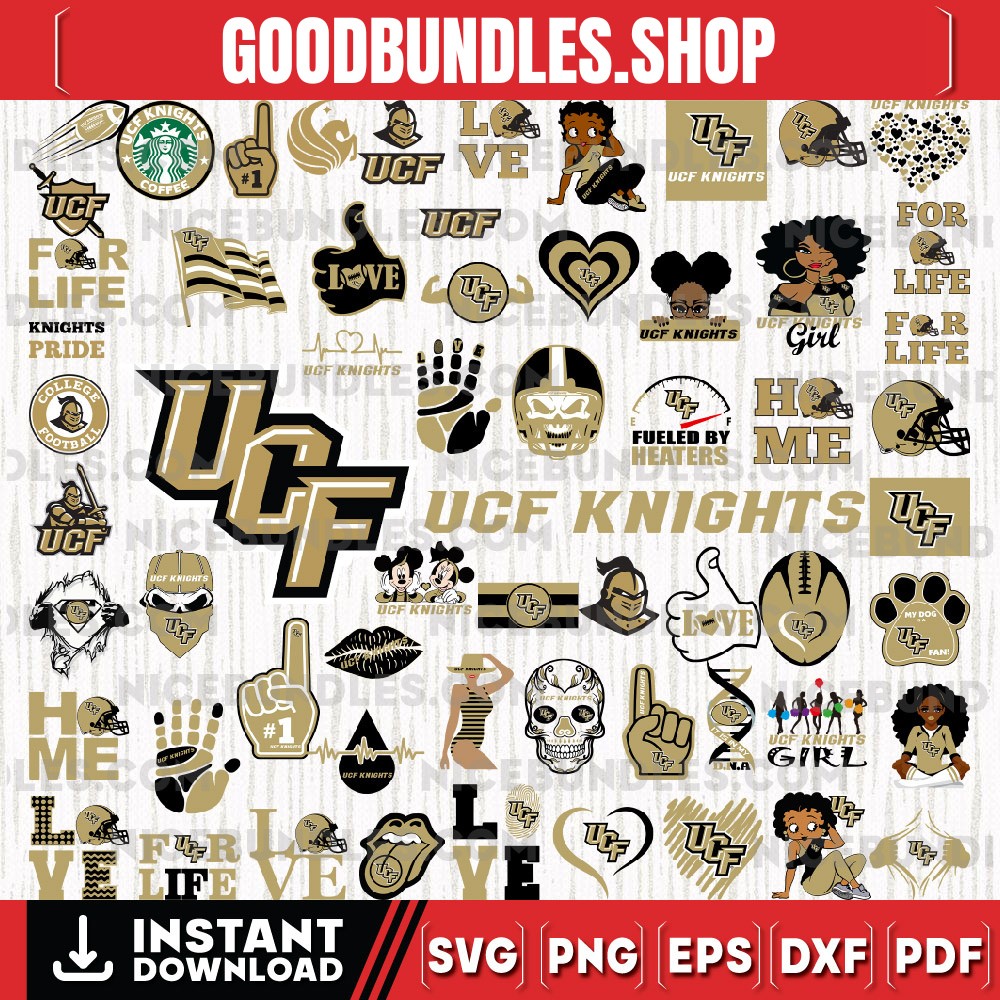61 Files UCF Knights Team Bundle Svg, UCF Knights Svg, NCAA Teams svg, NCAA Svg, Png, Dxf, Eps, Instant Download