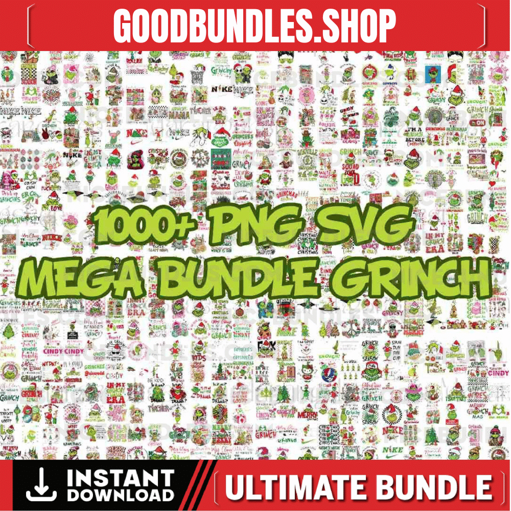 1000+ Mega Bundle PNG SVG Grinch Christmas, Grinch Png Svg, Christmas Bundle Svg Png, Grinch Christmas Svg Bundle, Grinch Christmas Png