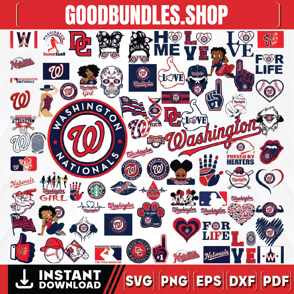 80 Files Washington Nationals Team Bundles Svg, Washington Nationals SVG, MLB Team Svg, MLB Svg, Png, Dxf, Eps, Jpg, Instant Download