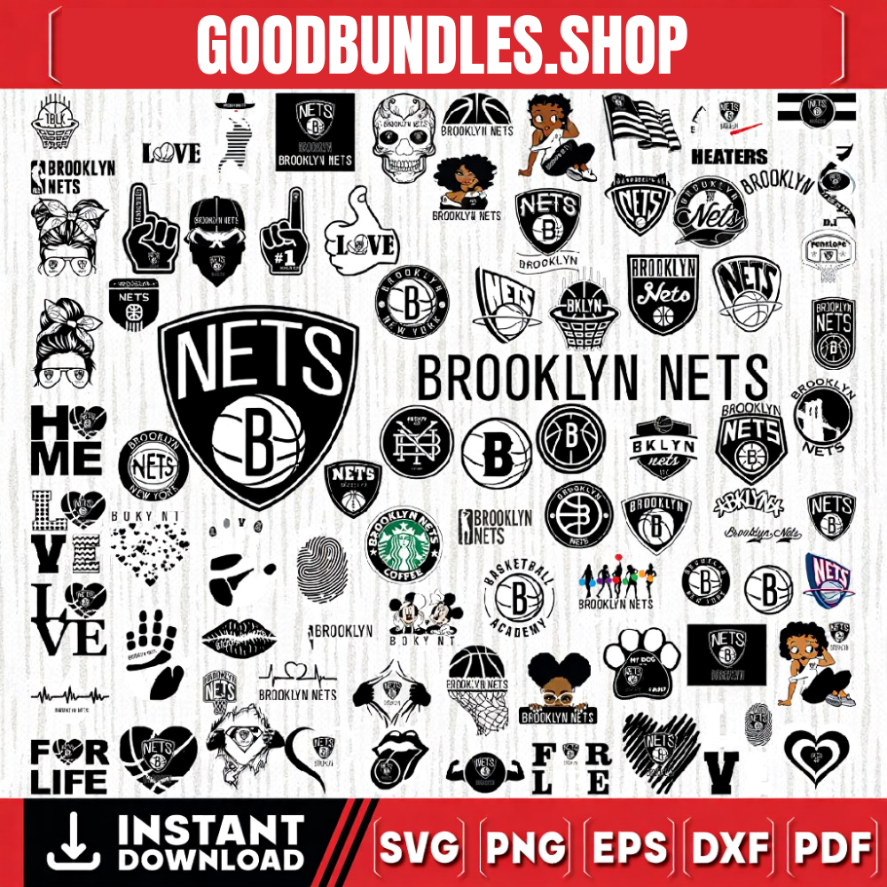 82 Files Brooklyn Nets Basketball Team, Brooklyn Nets svg, Net svg, NBA Teams Svg, NBA Svg, Png, Dxf, Eps, Instant Download