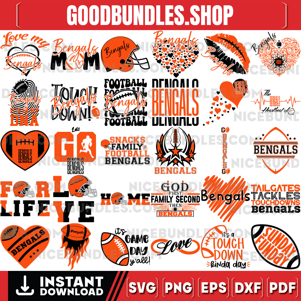 150 Cincinnati Bengals Designs Svg Bundle, Cincinnati Bengals Svg, NFL Teams Svg, Bengals Fan Svg, Instant Download