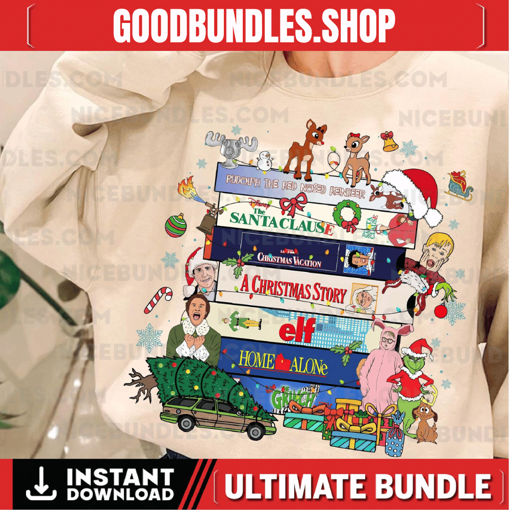 90s Style Christmas png, Christmas Design Png, VHS Tapes, 90s VHS Png, Christmas Movies VHS Png, 90s Christmas Png, Funny Christmas Movie