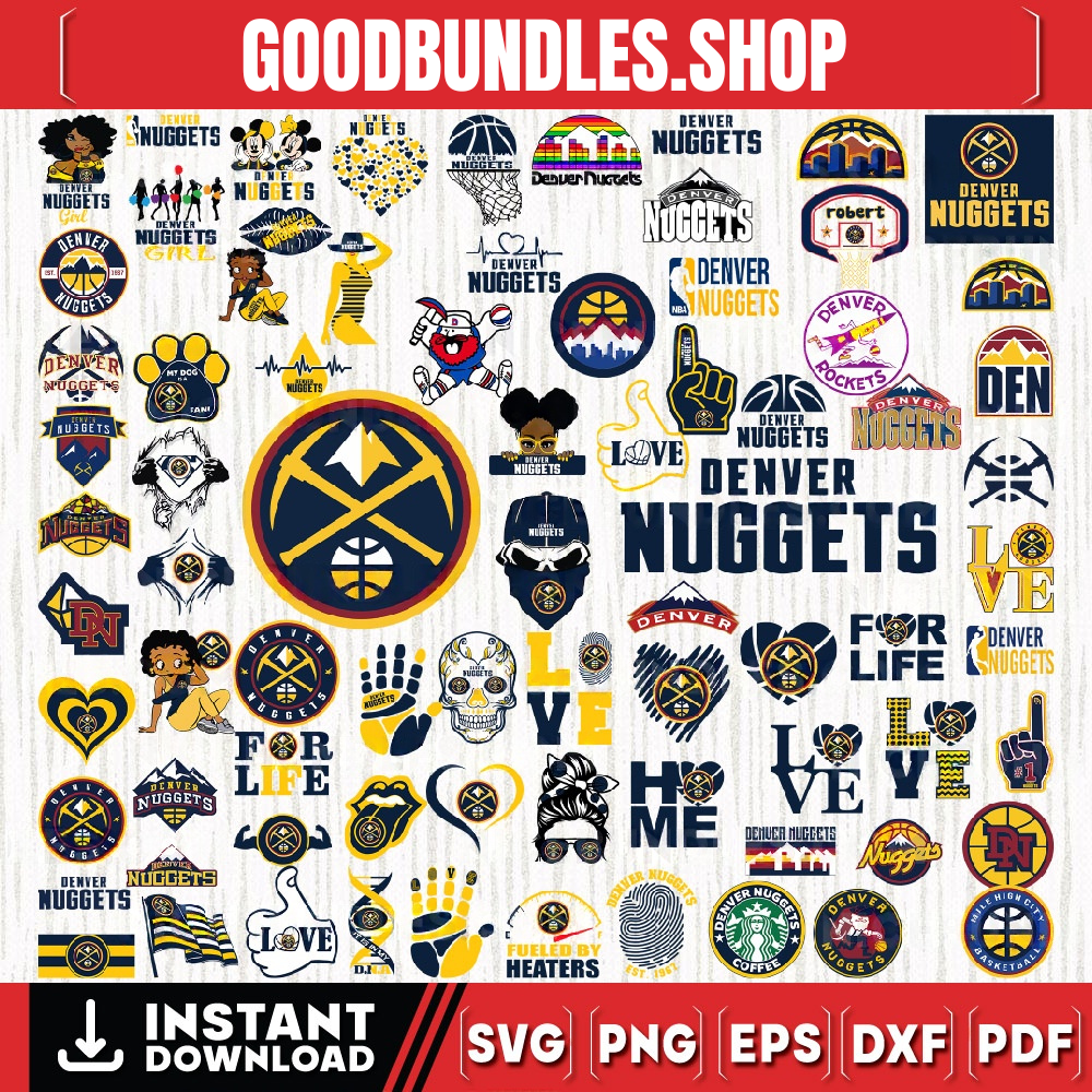 81 Files Denver Nuggets Team Bundles Svg, Denver Nuggets svg, NBA Teams Svg, NBA Svg, Png, Dxf, Eps, Instant Download