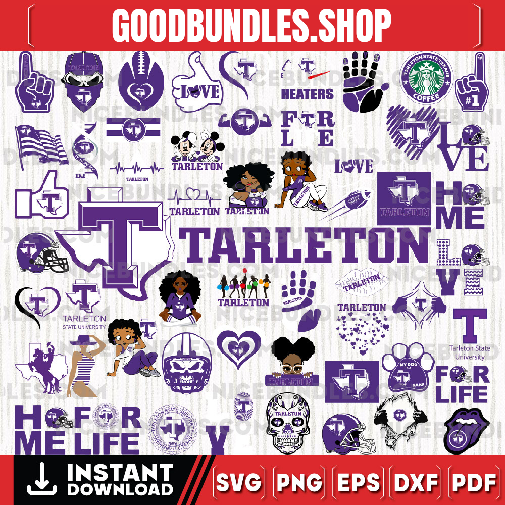 56 Files Tarleton State Texans Team Bundle Svg, Tarleton State Texans Svg, NCAA Teams svg, NCAA Svg, Png, Dxf, Eps, Instant Download