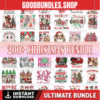 200+ Christmas Bundle Png, Merry Christmas Png, Christmas Png, Santa Claus PNG, Bundle Png, Sublimation Designs, Digital Download