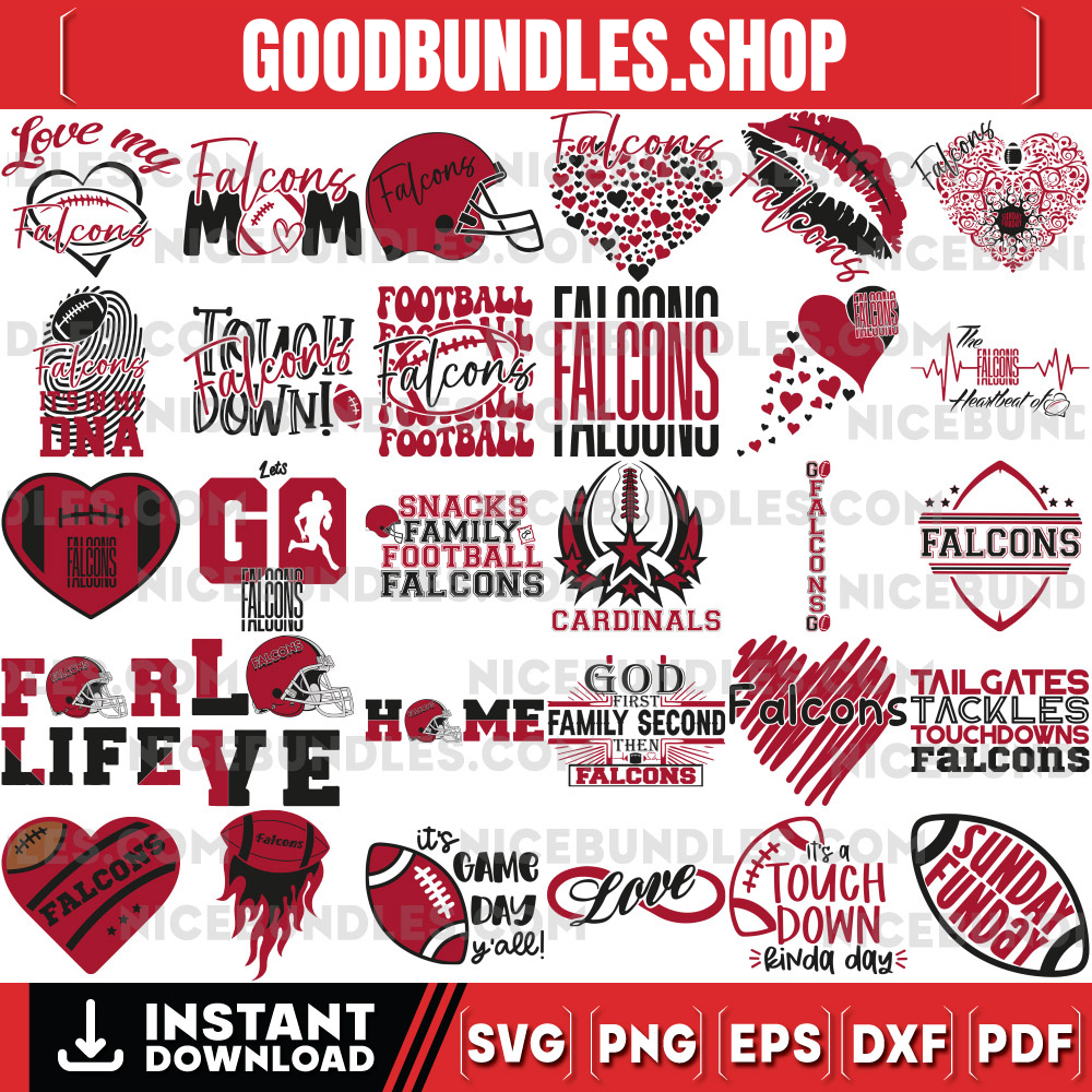 150 Atlanta Falcons Designs Svg Bundle, Atlanta Falcons Svg, NFL Teams Svg, Falcons Fan Svg, Instant Download