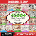 4500 + Christmas Png Bundle, Santa Png, Merry Christmas Png, Christmas Svg Bundle, Christmas Sublimation, Christmas Tshirt Designs, Xmas Png