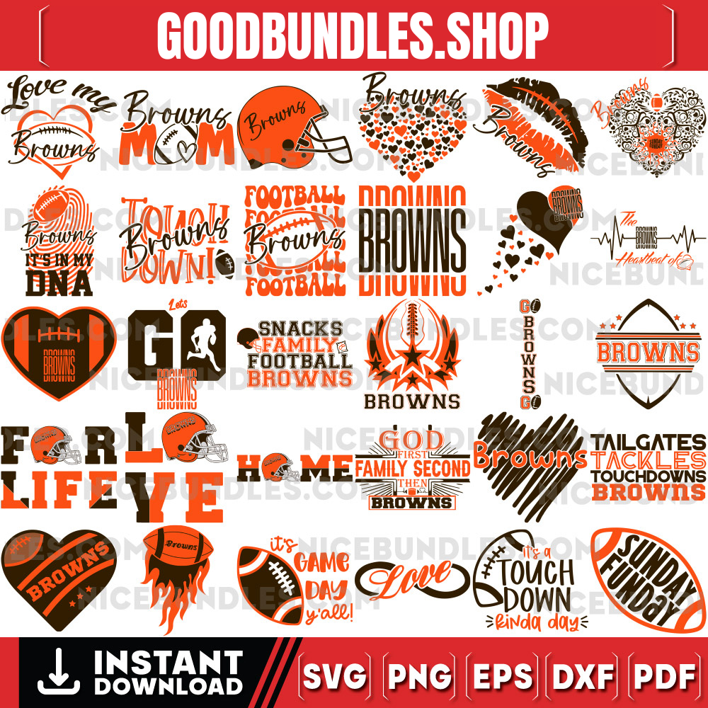 150 Cleveland Browns Designs Svg Bundle, Cleveland Browns Svg, NFL Teams Svg, Browns Fan Svg, Instant Download