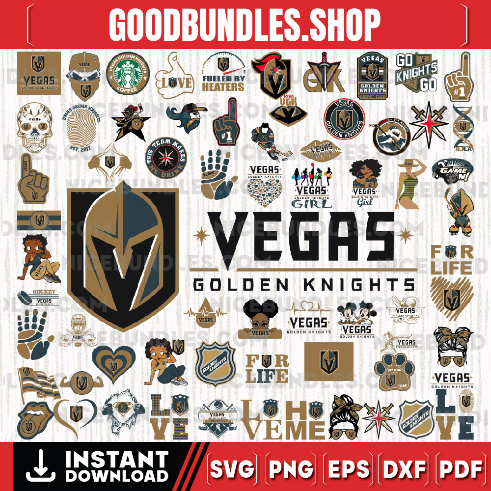 80 Files Vegas Golden Knights Team Bundles Svg, Vegas Golden Knights Svg, NHL Svg, NHL Svg, Png, Dxf, Eps, Instant Download