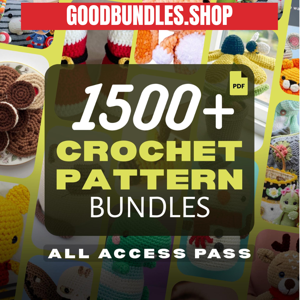 Ultimate 1500+ Premium Crochet Pattern Bundle + Mastery Course & Bonus Gifts | Instant Digital Download via Google Drive